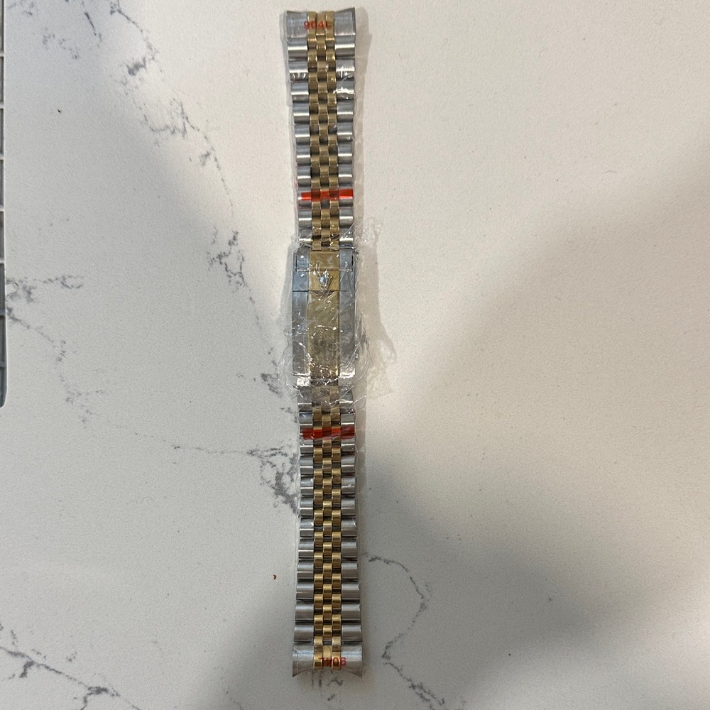 Gold and Silver Two-Tone Watch Band